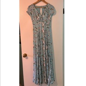 Free People baby blue spring maxi dress